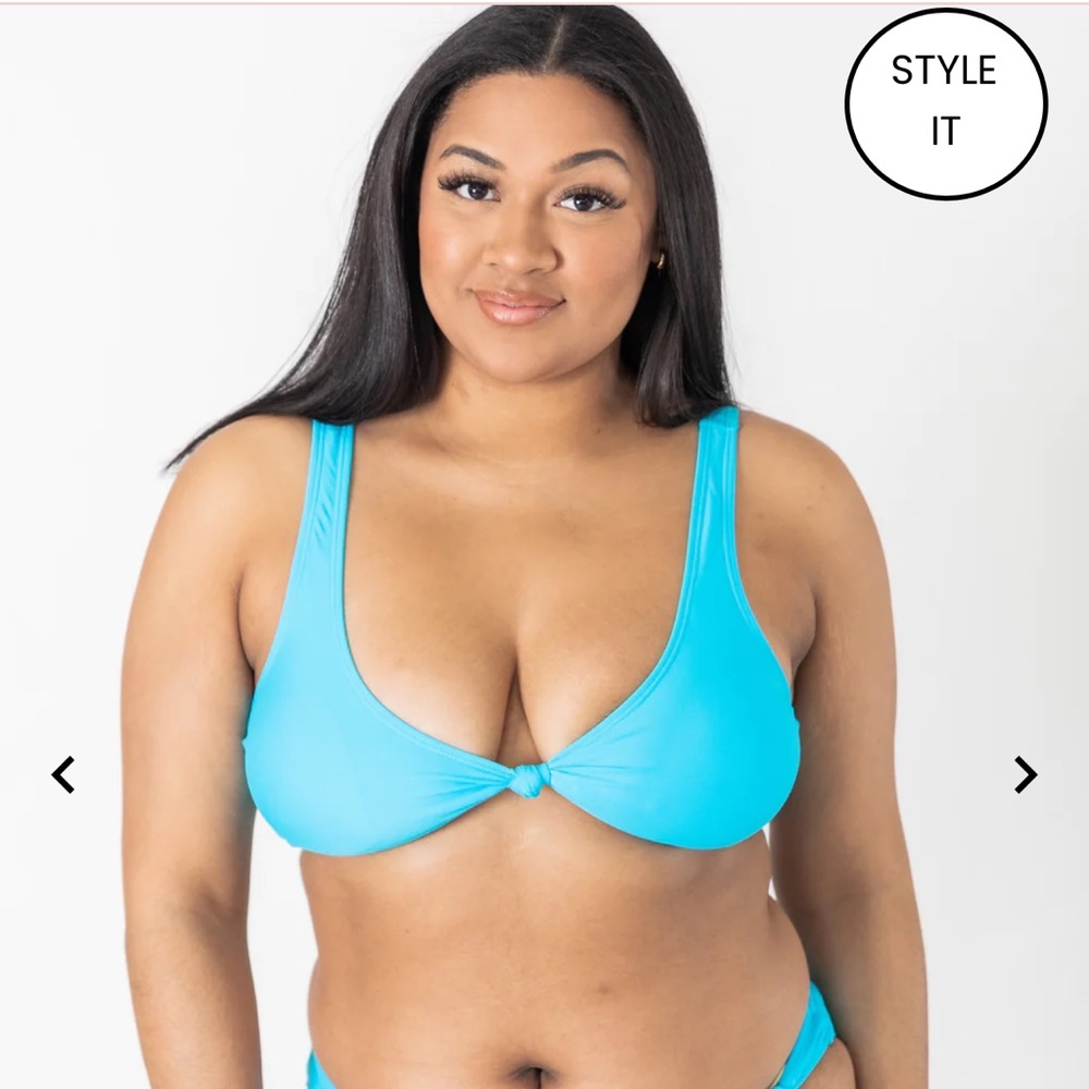 Knotted Bikini Top | Pink Lily | 2X